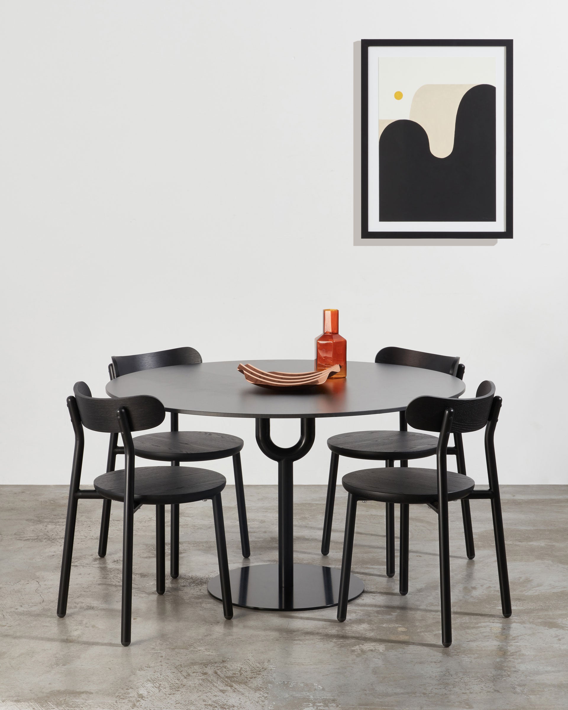 Piper Round Pedestal Table | Indoor Outdoor Steel Dining Table | GibsonKarlo | DesignByThem