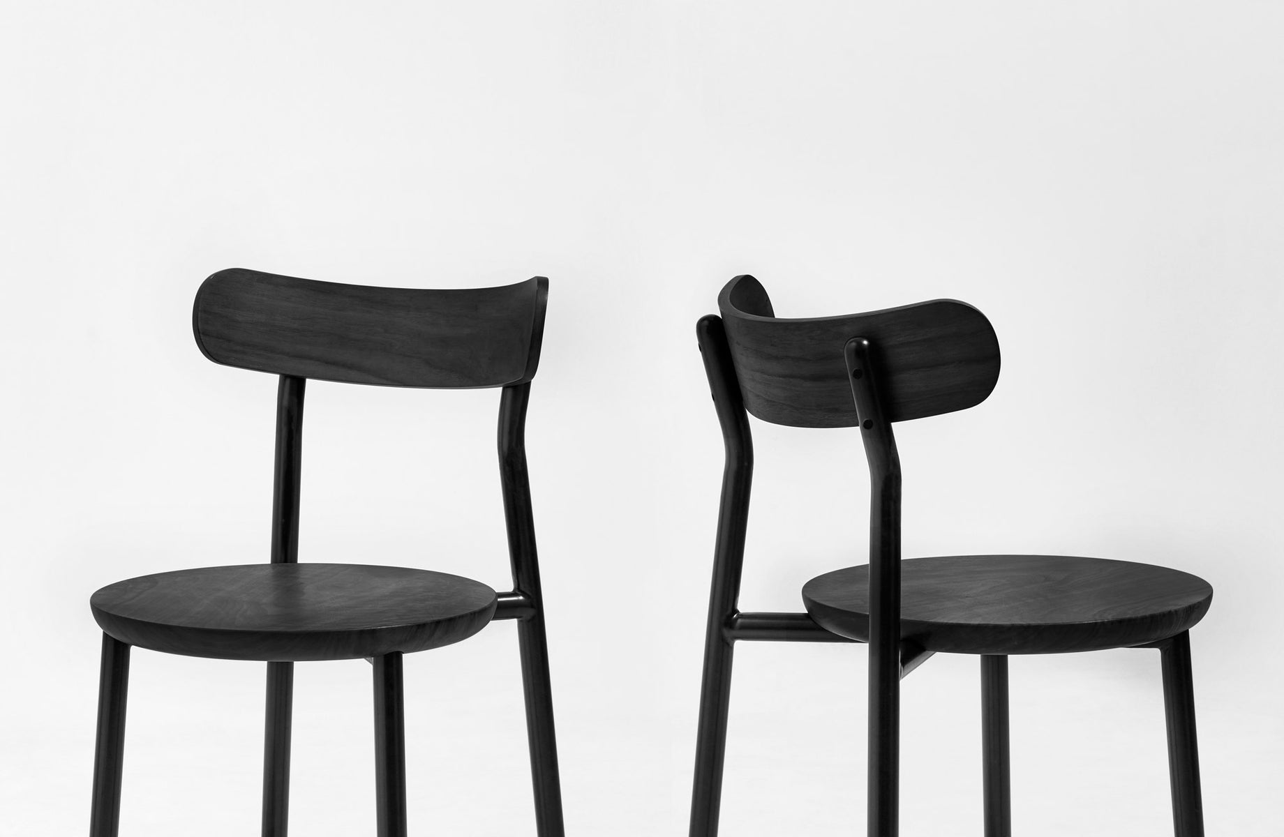 Them Chair Black Stained | Ash & Walnut Timber & Metal Dining Chair | GibsonKarlo | DesignByThem | Gallery